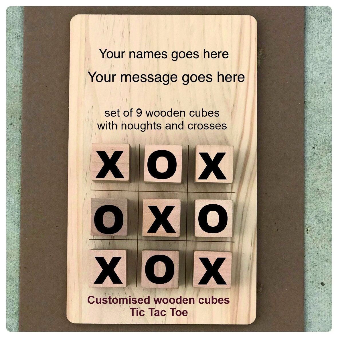 Custom Tic Tac Toe Board