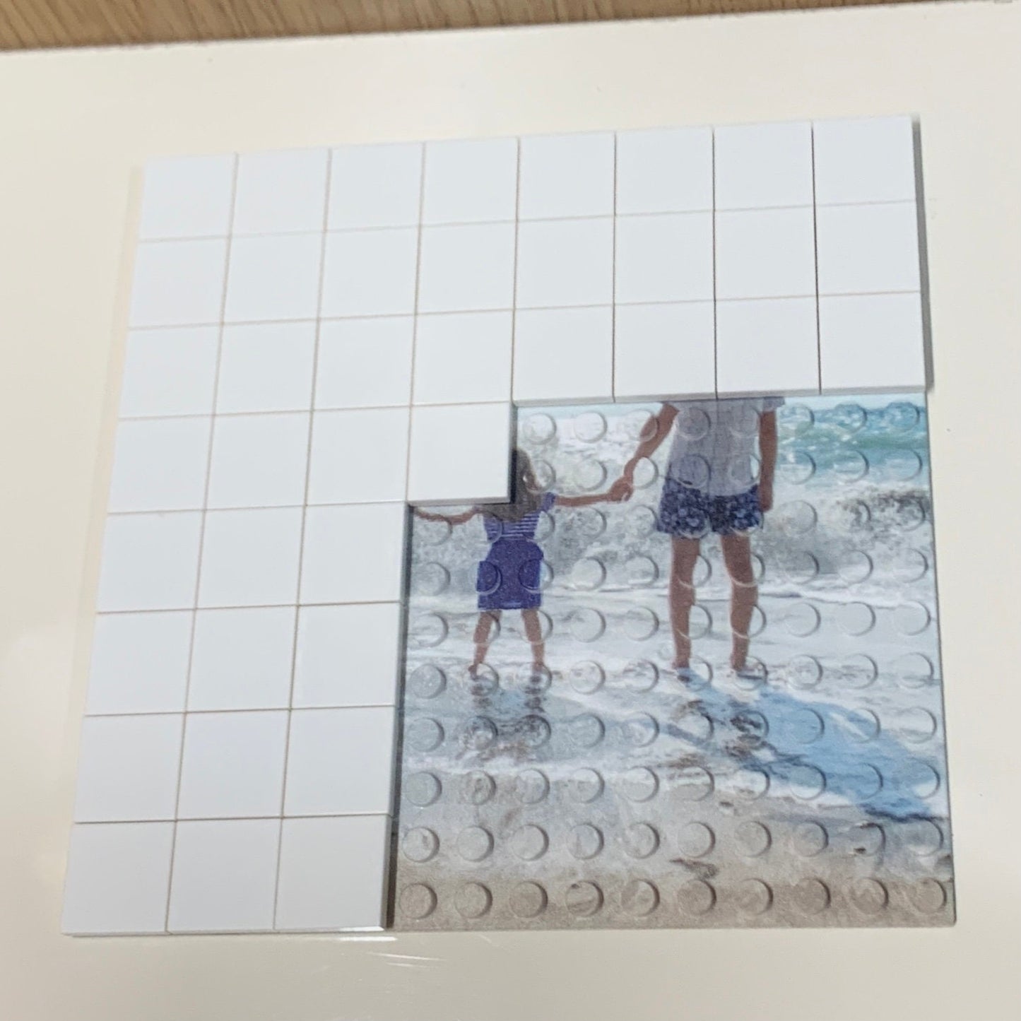 Personalised Photo Tile Organizer, PhotoTiles, Comes with a Brick Separator - Compatible with Lego bricks