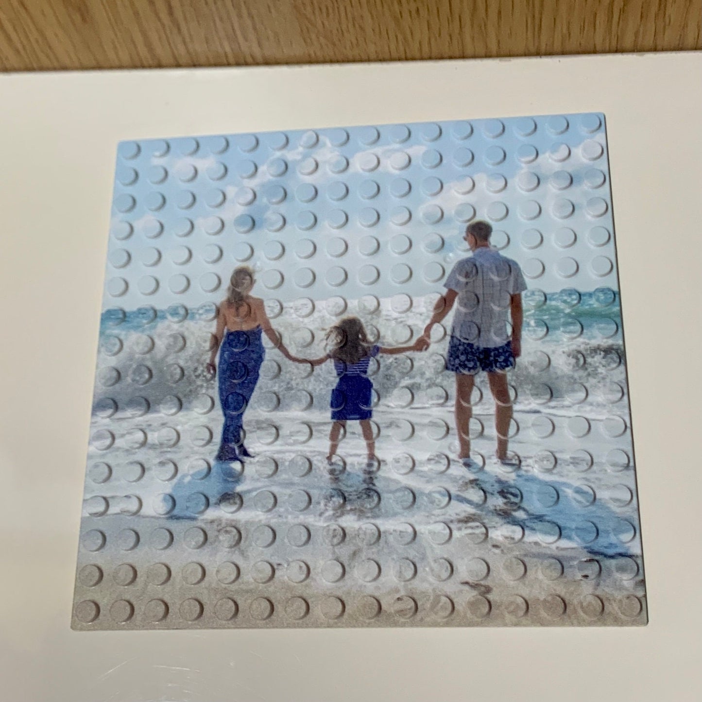 Personalised Photo Tile Organizer, PhotoTiles, Comes with a Brick Separator - Compatible with Lego bricks